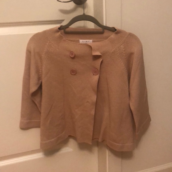 Salmon pink crop cardigan - Picture 1 of 1